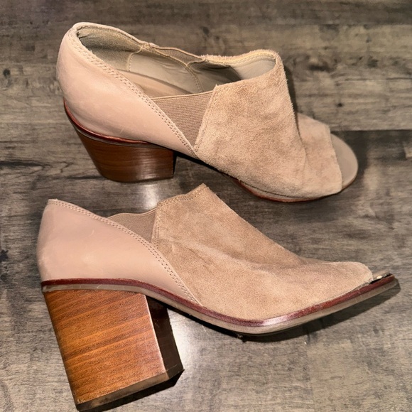 Aldo Suede Chunky Heel Booties - Picture 1 of 6